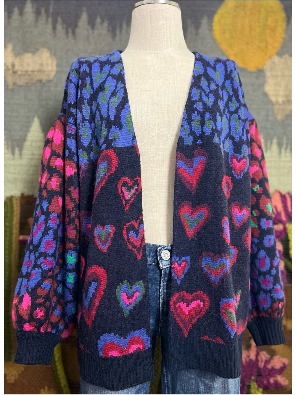 Farm Rio Heart Cardigan XS - Picture 13 of 16